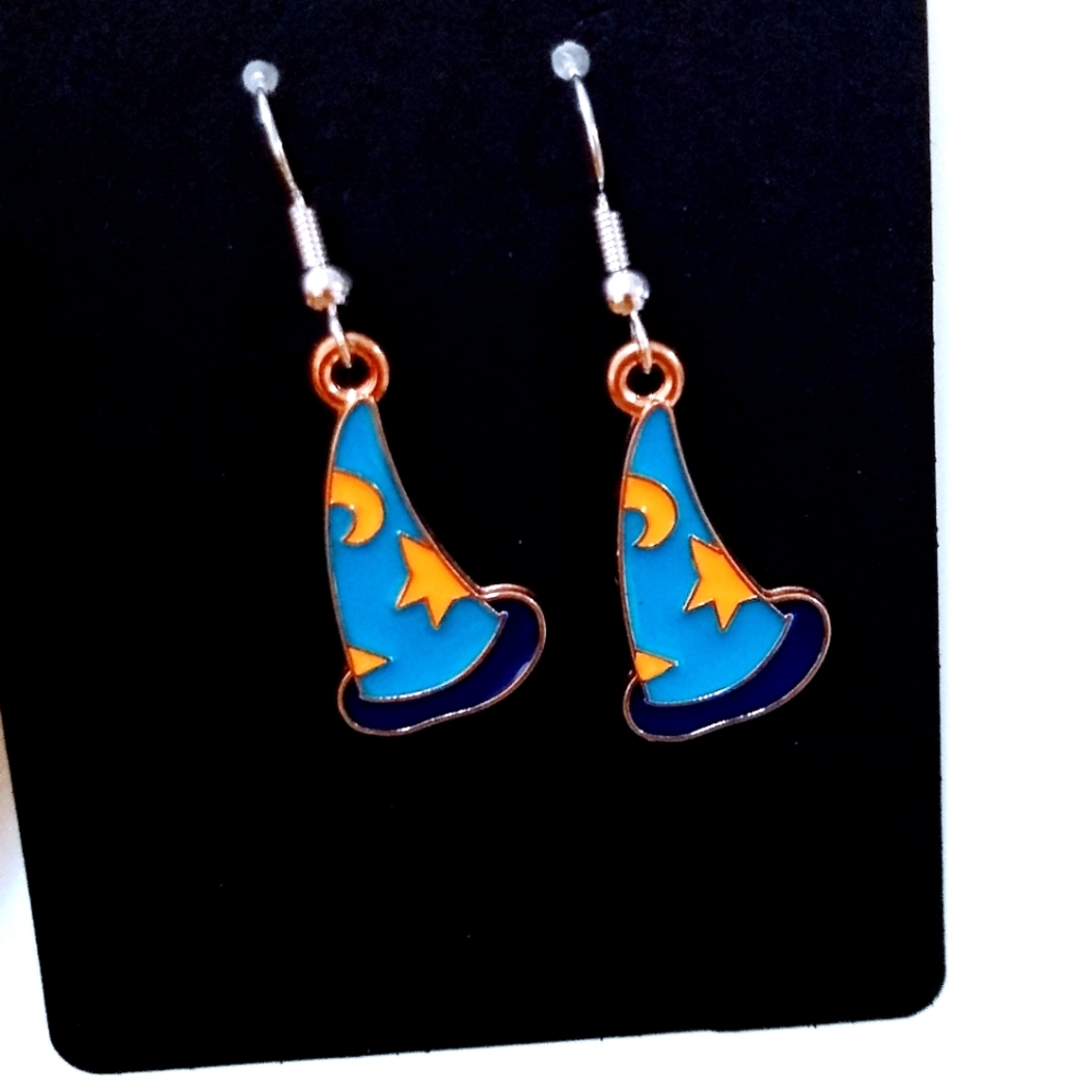 🎃 Halloween Wizard Hat Earrings